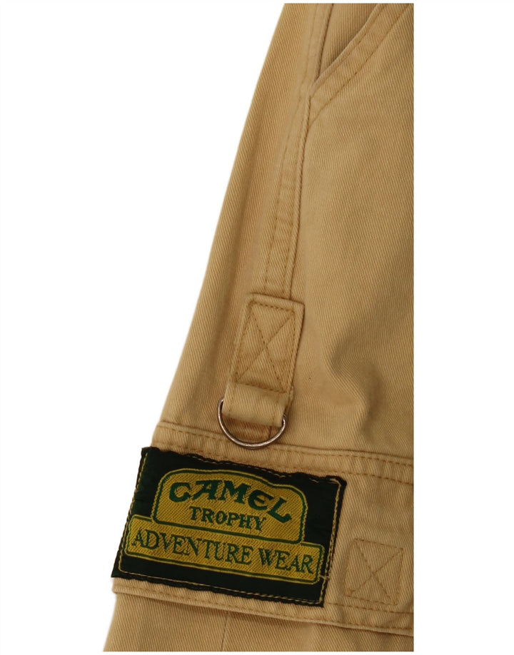 CAMEL Mens Cargo Shorts W34 Grande Bege