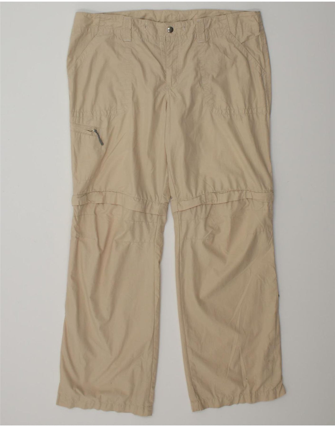 EDDIE BAUER Womens Straight Cargo Trousers US 14 XL W36 L31 Beige Cotton Vintage Eddie Bauer and Second-Hand Eddie Bauer from Messina Hembry 