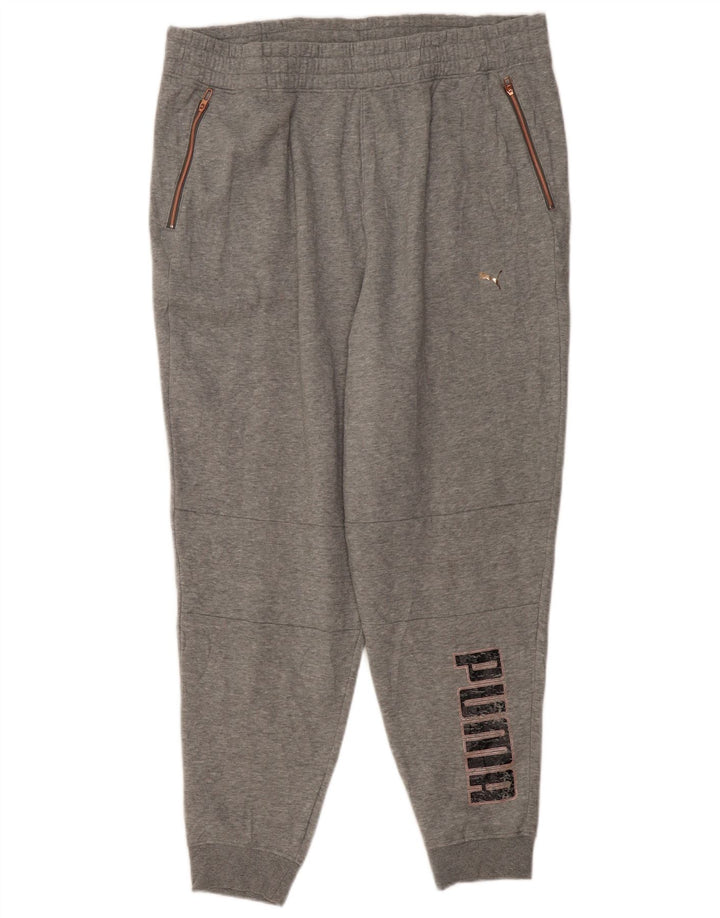 Calça de treino feminina Puma Joggers XL cinza poliéster