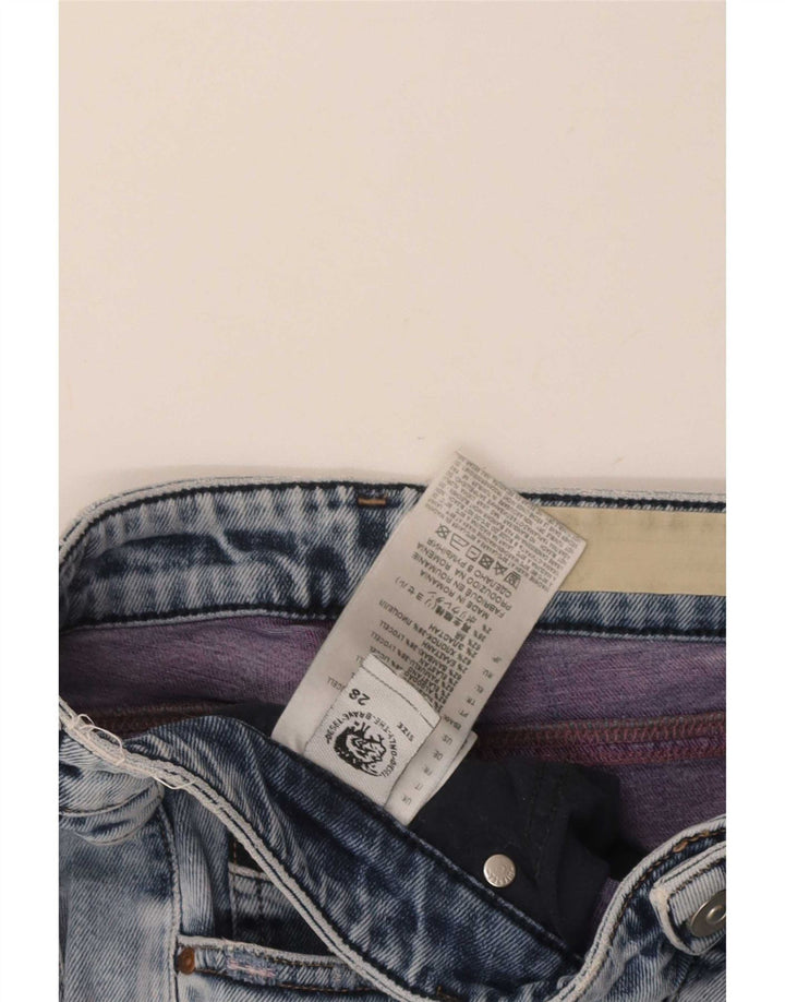 Jeans Slim Feminino Diesel W28 L28 Azul Algodão
