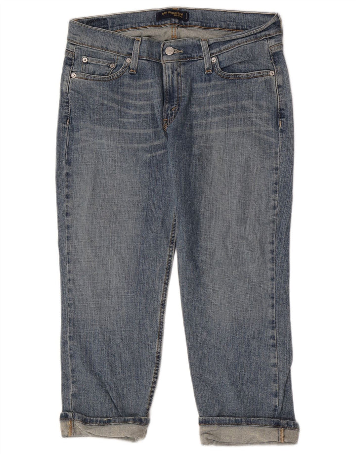 Calça jeans feminina Levi's 524 Super Low Capri W32 L23 Azul