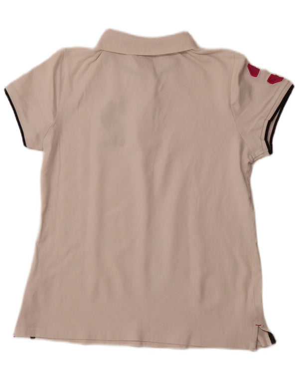 Camisa polo feminina US POLO ASSN UK 18 XL algodão branco