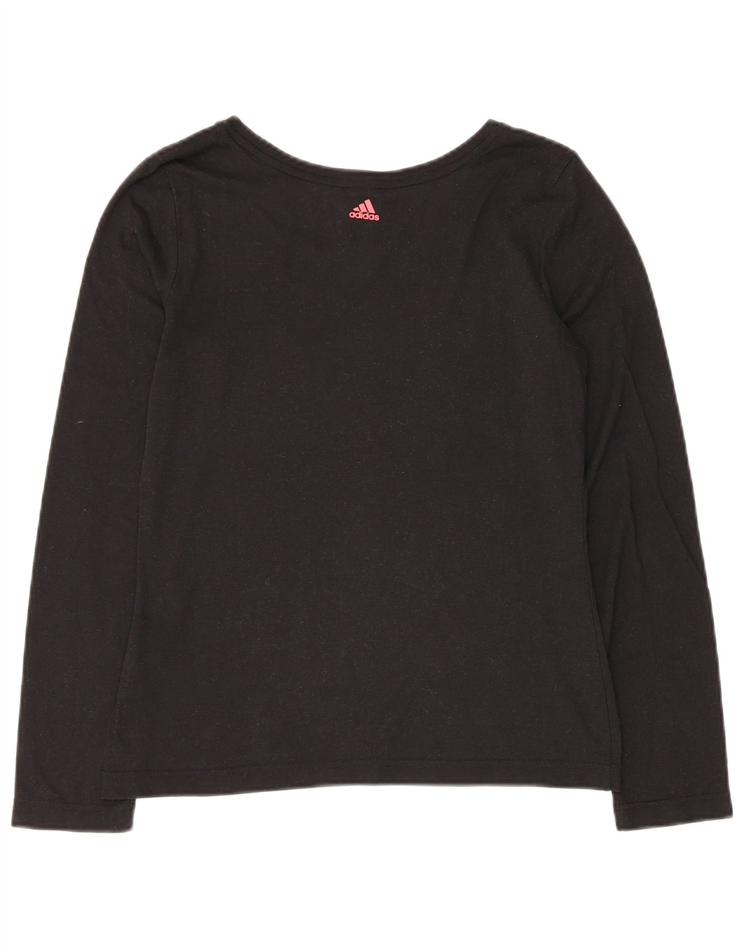Top gráfico feminino Adidas manga comprida Reino Unido 8/10 pequeno preto