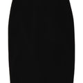 Saia lápis feminina vintage XS W26 poliéster preto