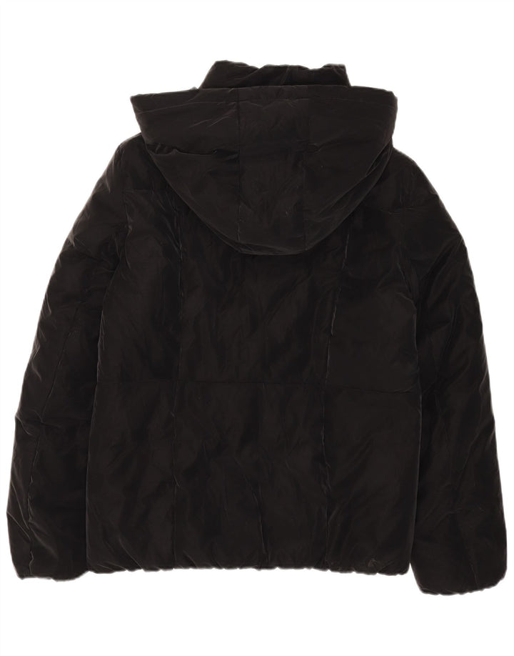 Jaqueta feminina acolchoada com capuz Guess UK 12 poliéster preto médio