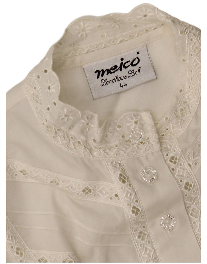 Blusa camisa feminina MEICO EU 44 XL branco floral