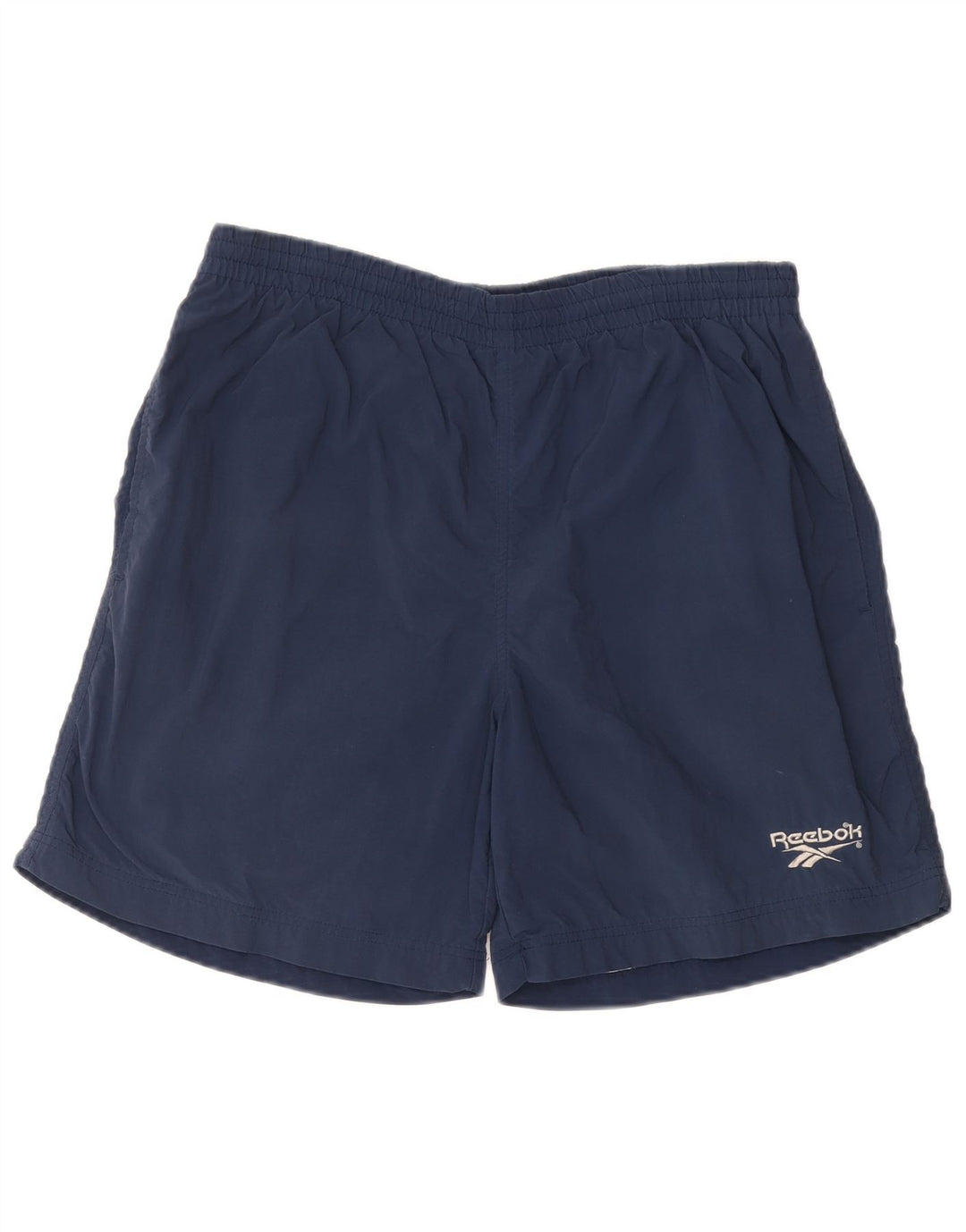 Shorts esportivos masculinos Reebok grande nylon azul marinho