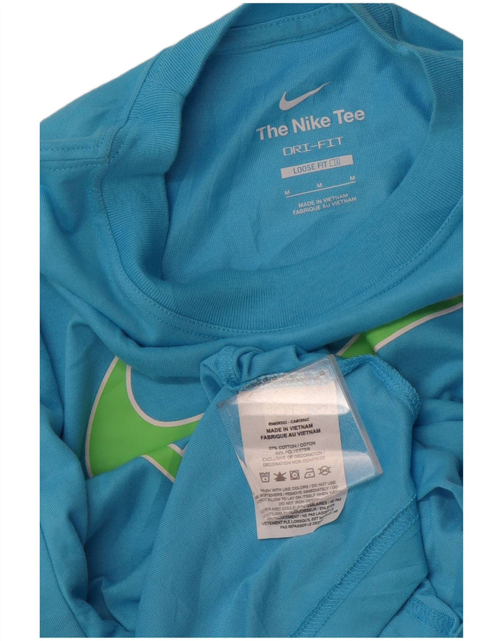 Camiseta feminina Nike Loose Fit Graphic UK 14 Médio Algodão Azul