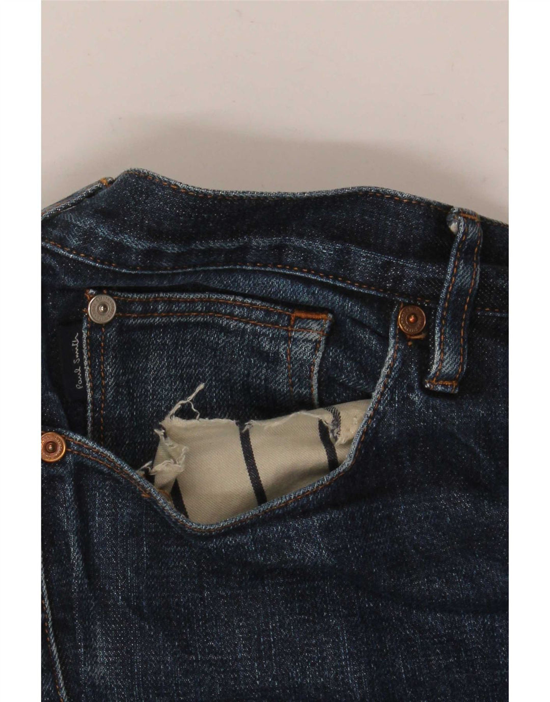 Calça Jeans Slim Masculina Paul Smith W36 L32 Azul Algodão
