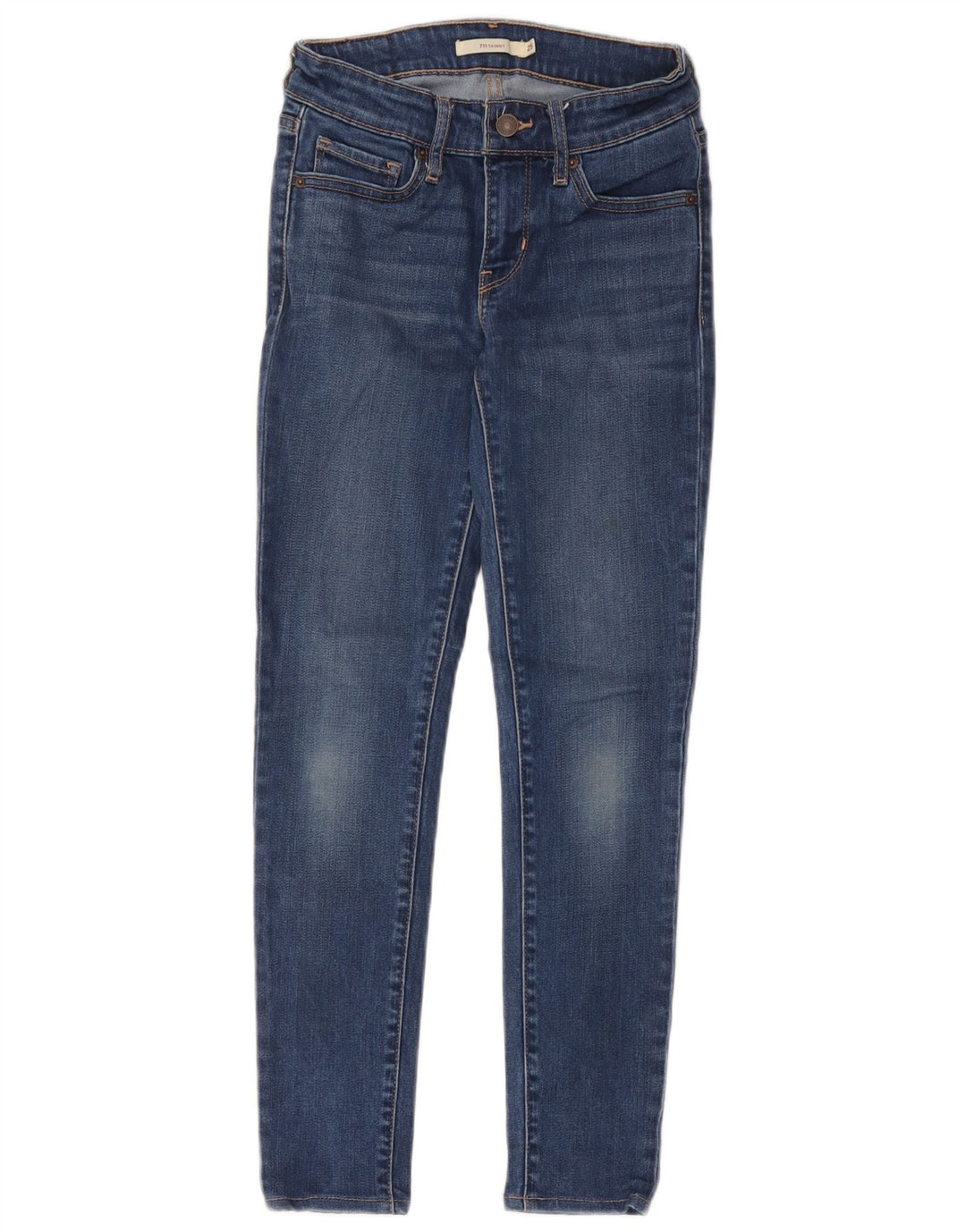 Calça jeans feminina Levi's 711 skinny W25 L26 azul poliéster