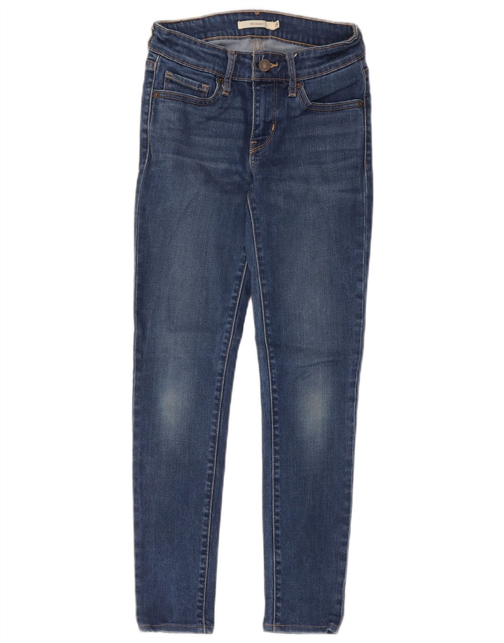 Calça jeans feminina Levi's 711 skinny W25 L26 azul poliéster