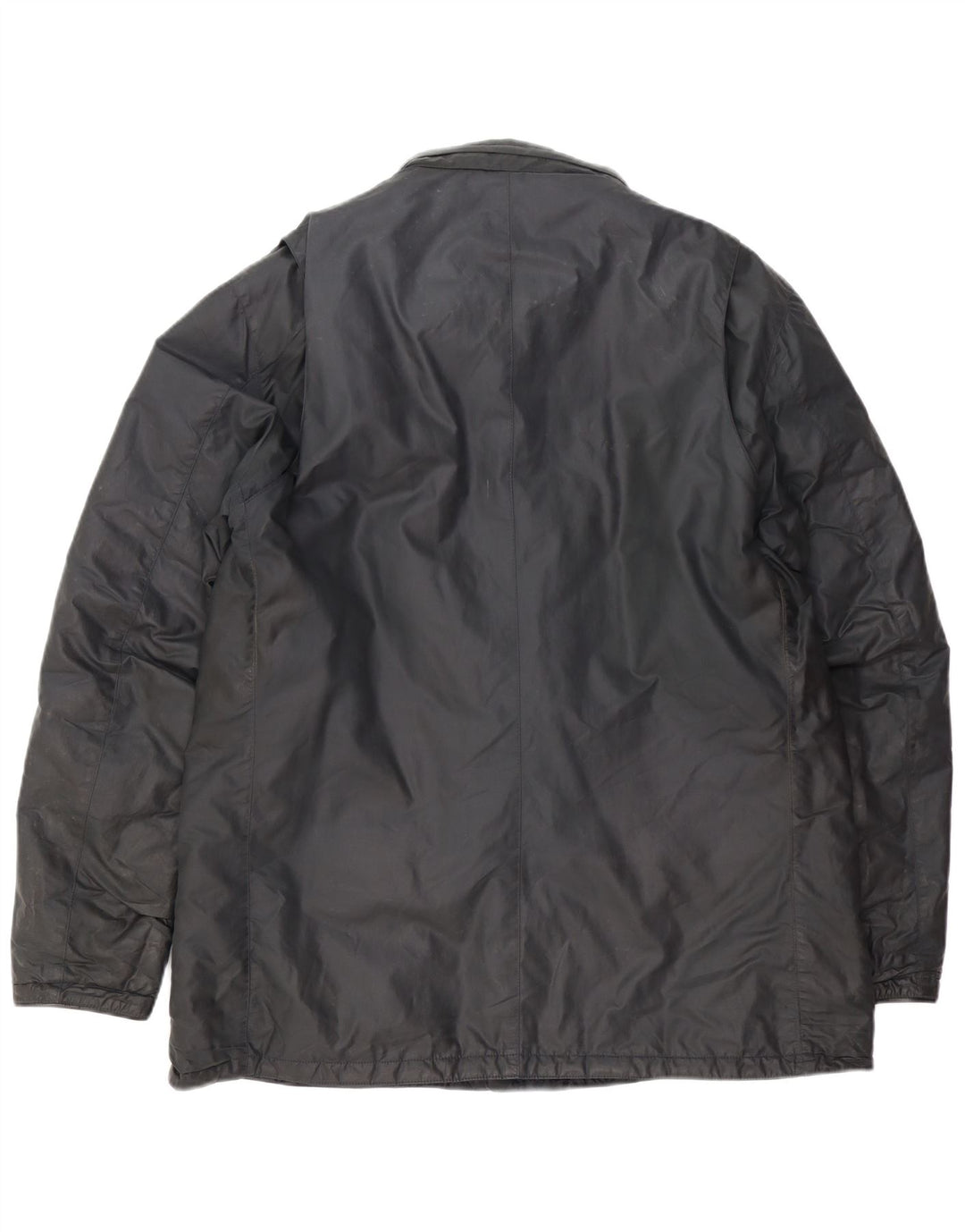 Jaqueta masculina reversível de algodão encerado Barbour UK 44 2XL azul marinho