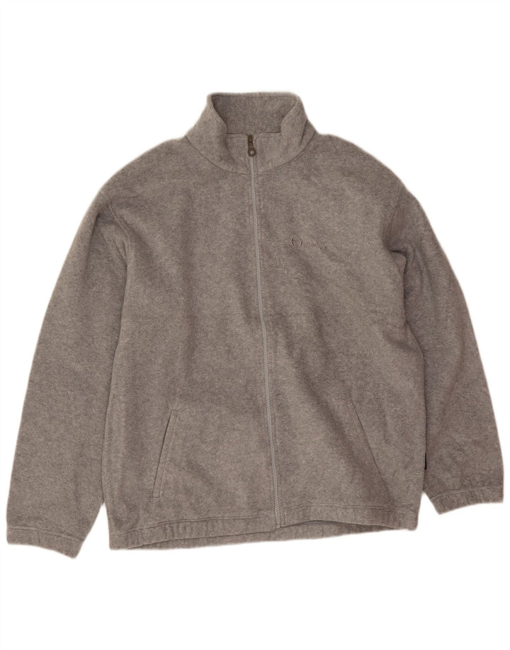 Jaqueta de lã masculina Sergio Tacchini UK 42 XL cinza manchado