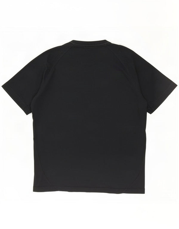 Adidas Mens Graphic T-Shirt Top Médio Algodão Preto