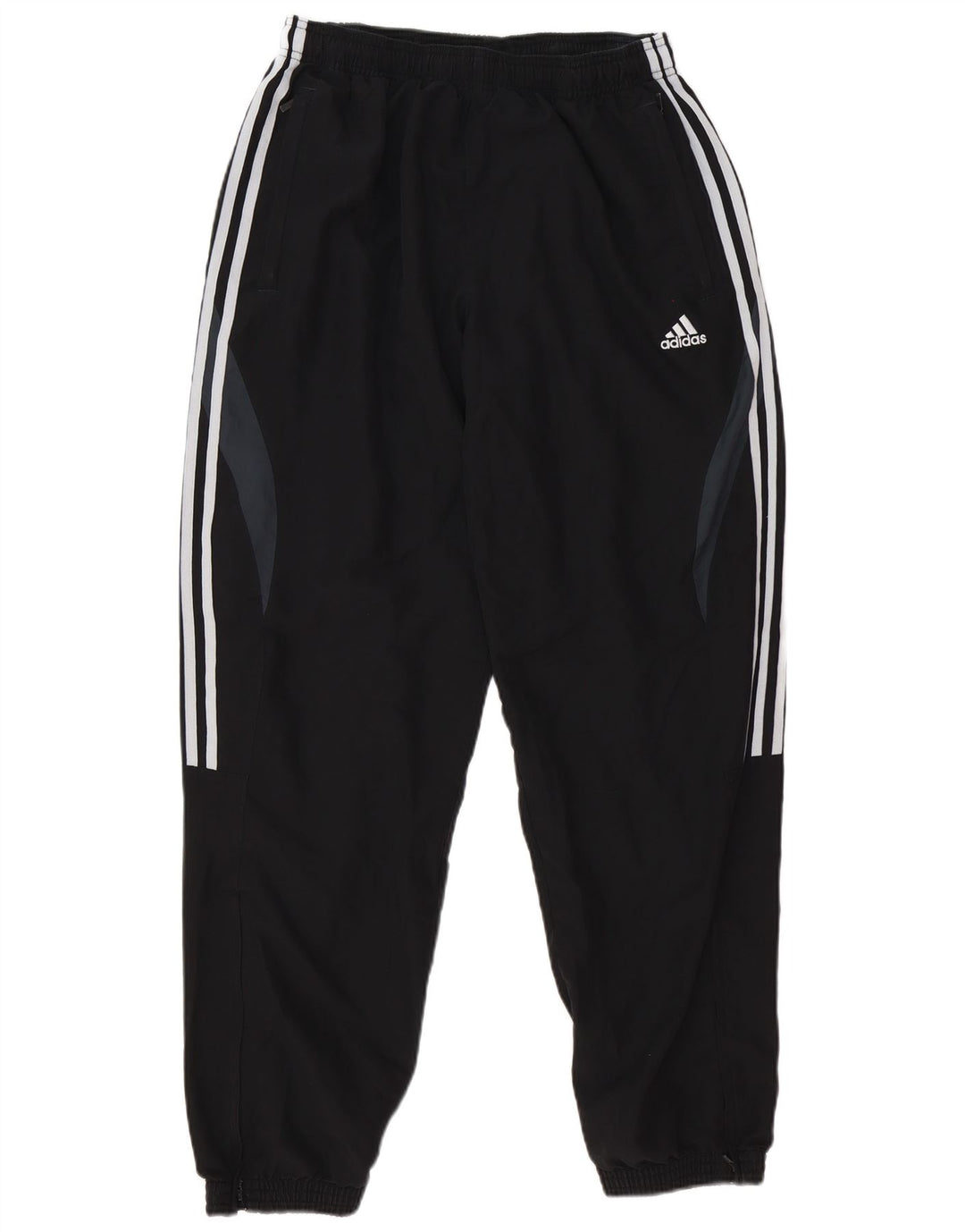 Calça de treino masculina Adidas Joggers grande preto colorblock poliéster