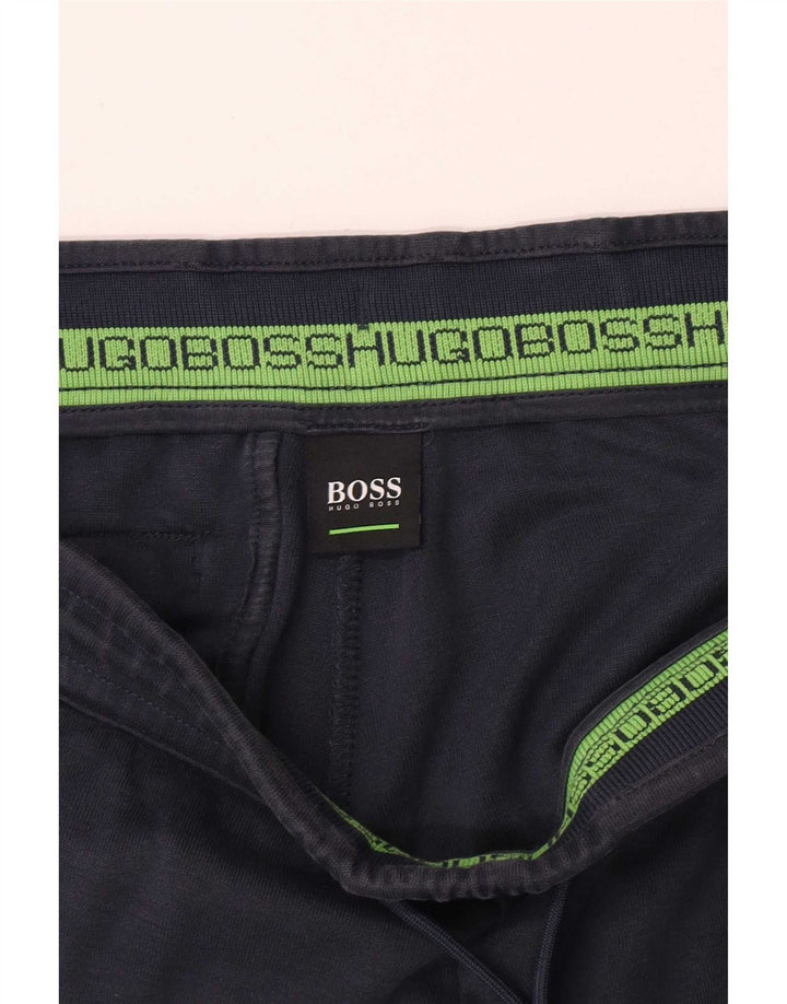 Hugo Boss Calça de treino masculina Joggers pequeno azul marinho