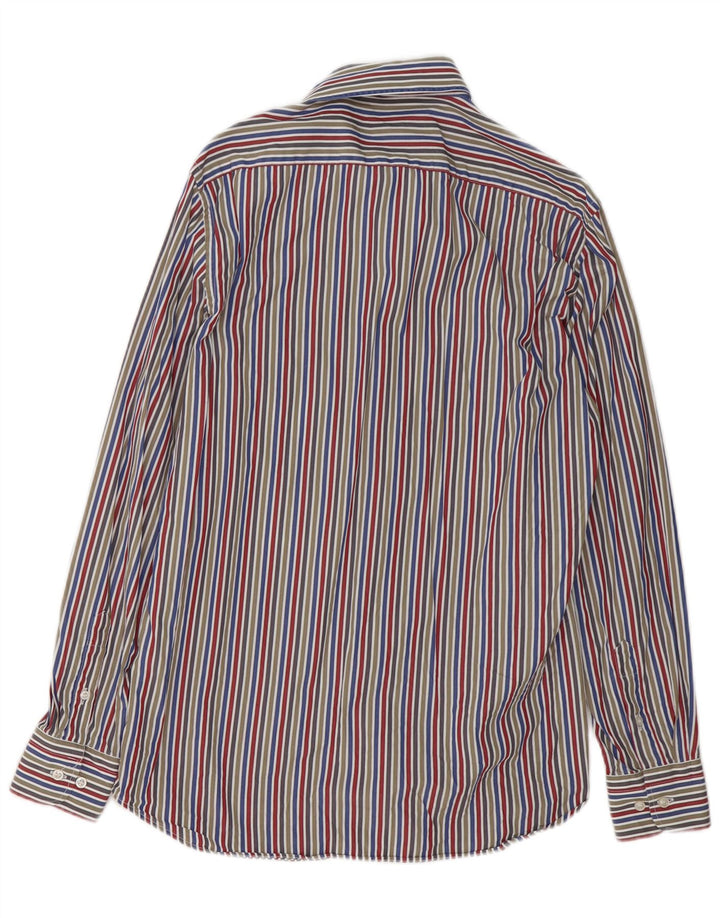 Camisa masculina Paul & Shark tamanho 40 algodão listrado multicolorido médio