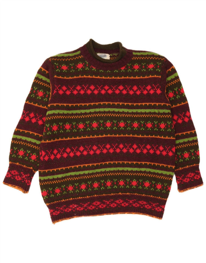 Suéter masculino Benetton com gola tartaruga IT 48 médio multicolorido