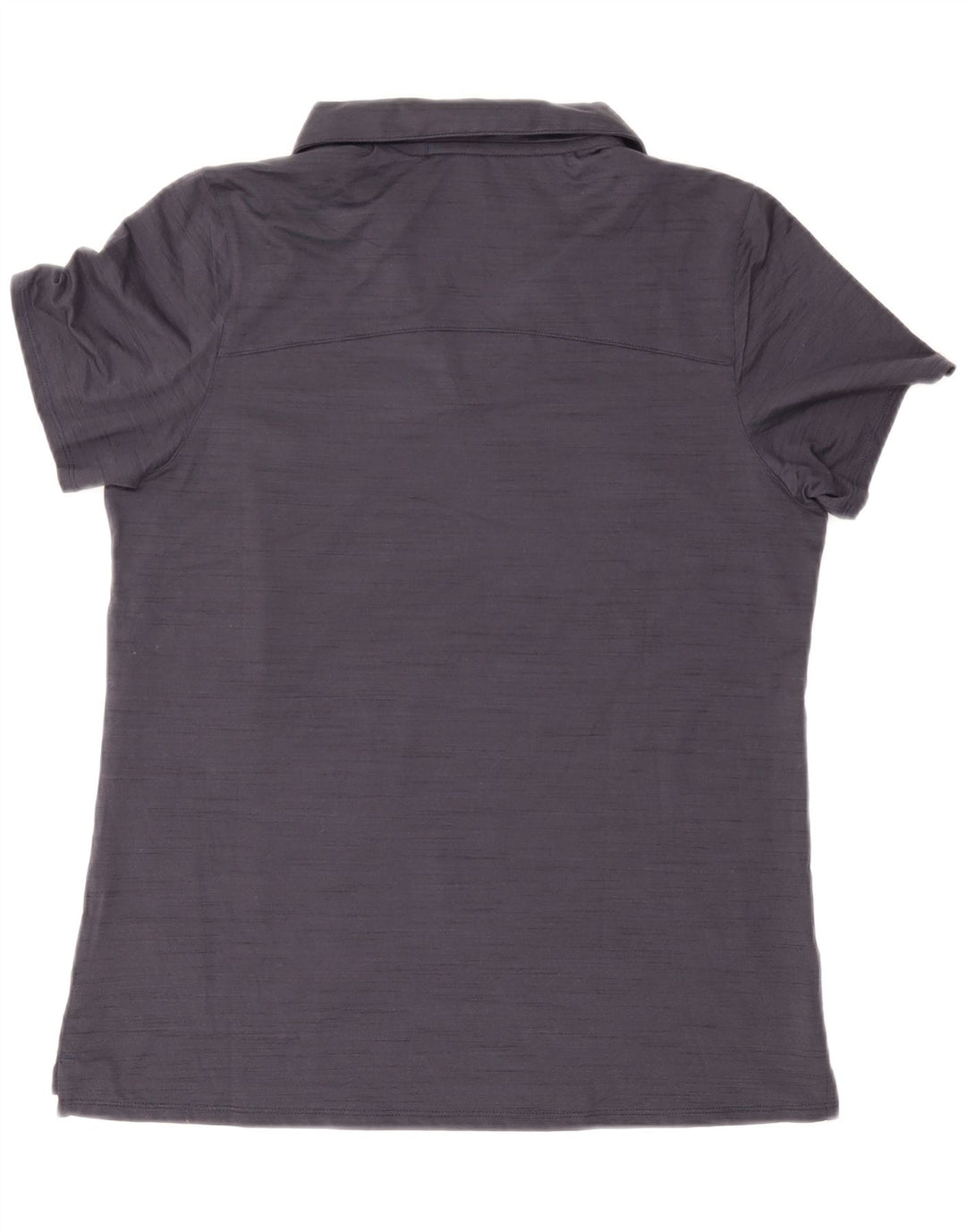 Camisa polo feminina PUMA UK 14 grande poliéster manchado azul marinho