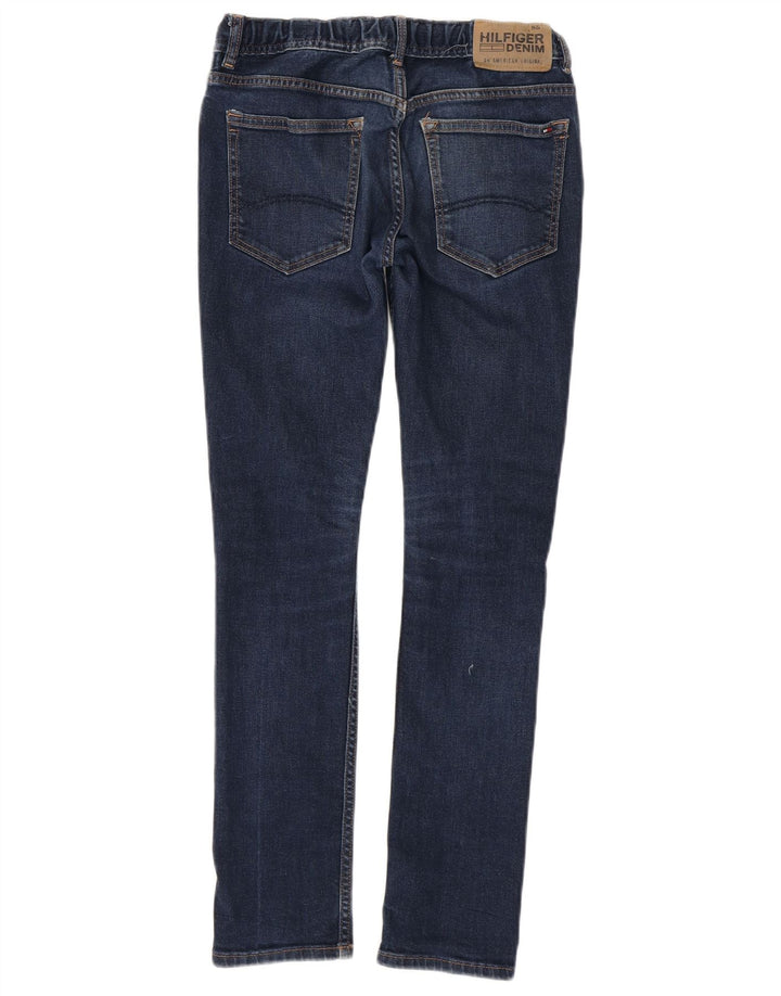 TOMMY HILFIGER Meninos Jeans Skinny 13-14 Anos W28 L29 Azul Algodão