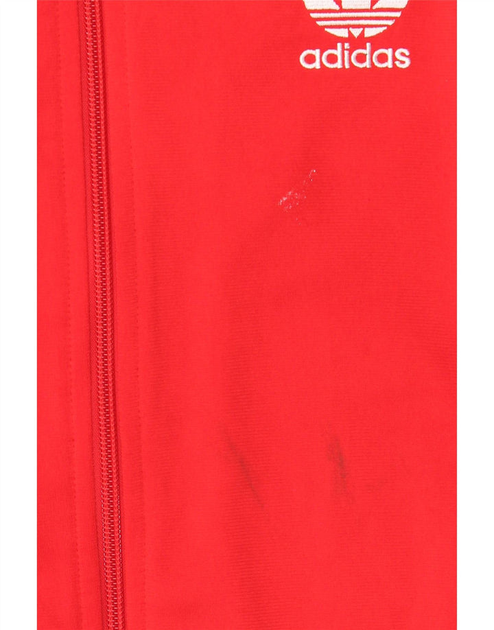 Jaqueta Adidas Meninos Treino Top 10-11 Anos Poliéster Vermelho