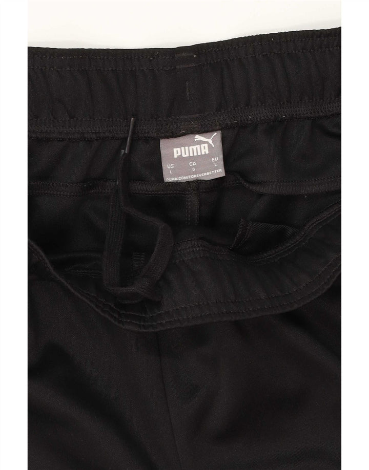 Calça de treino masculina Puma grande poliéster preto