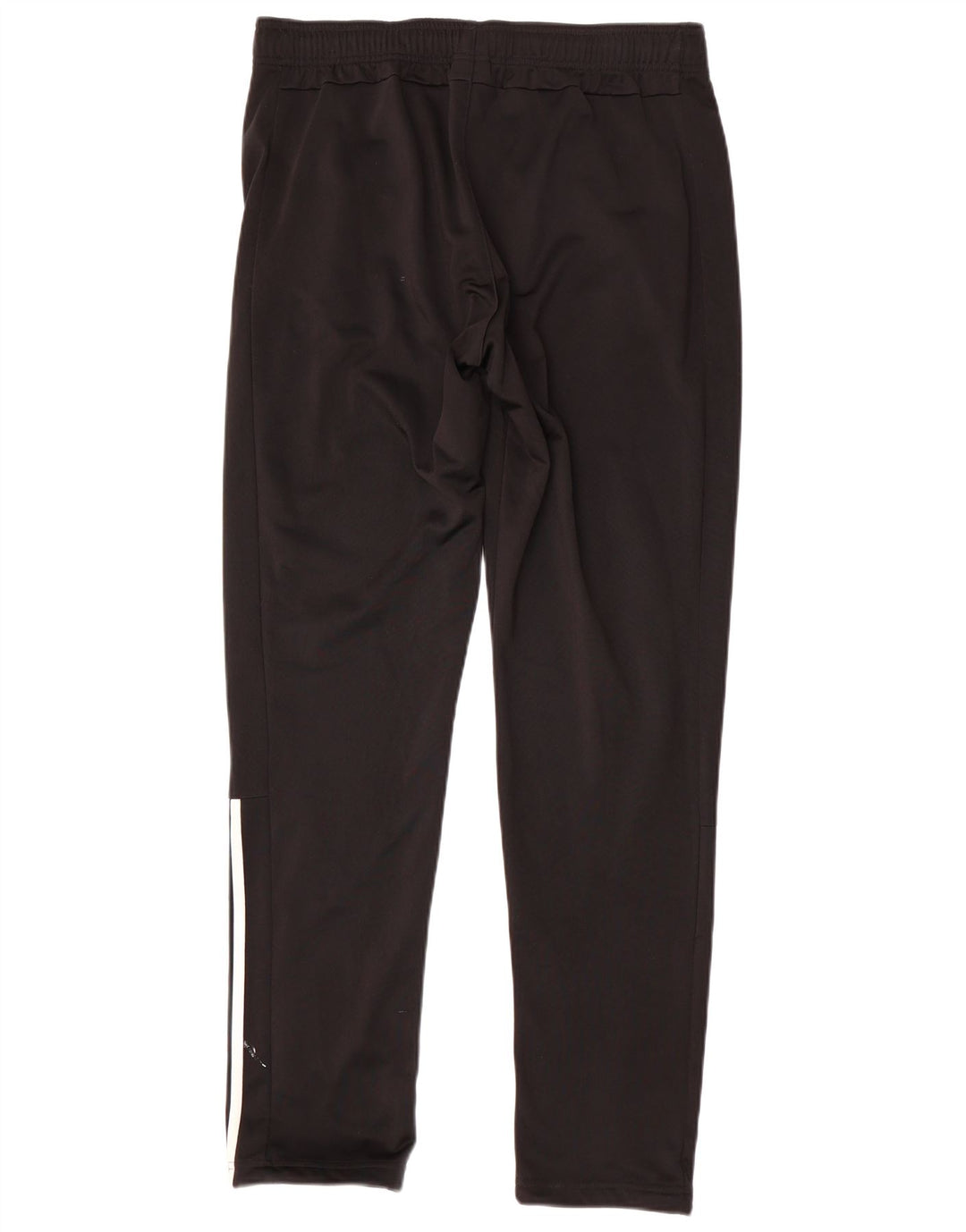 Calças de treino masculinas Adidas UK 42/44 poliéster preto grande