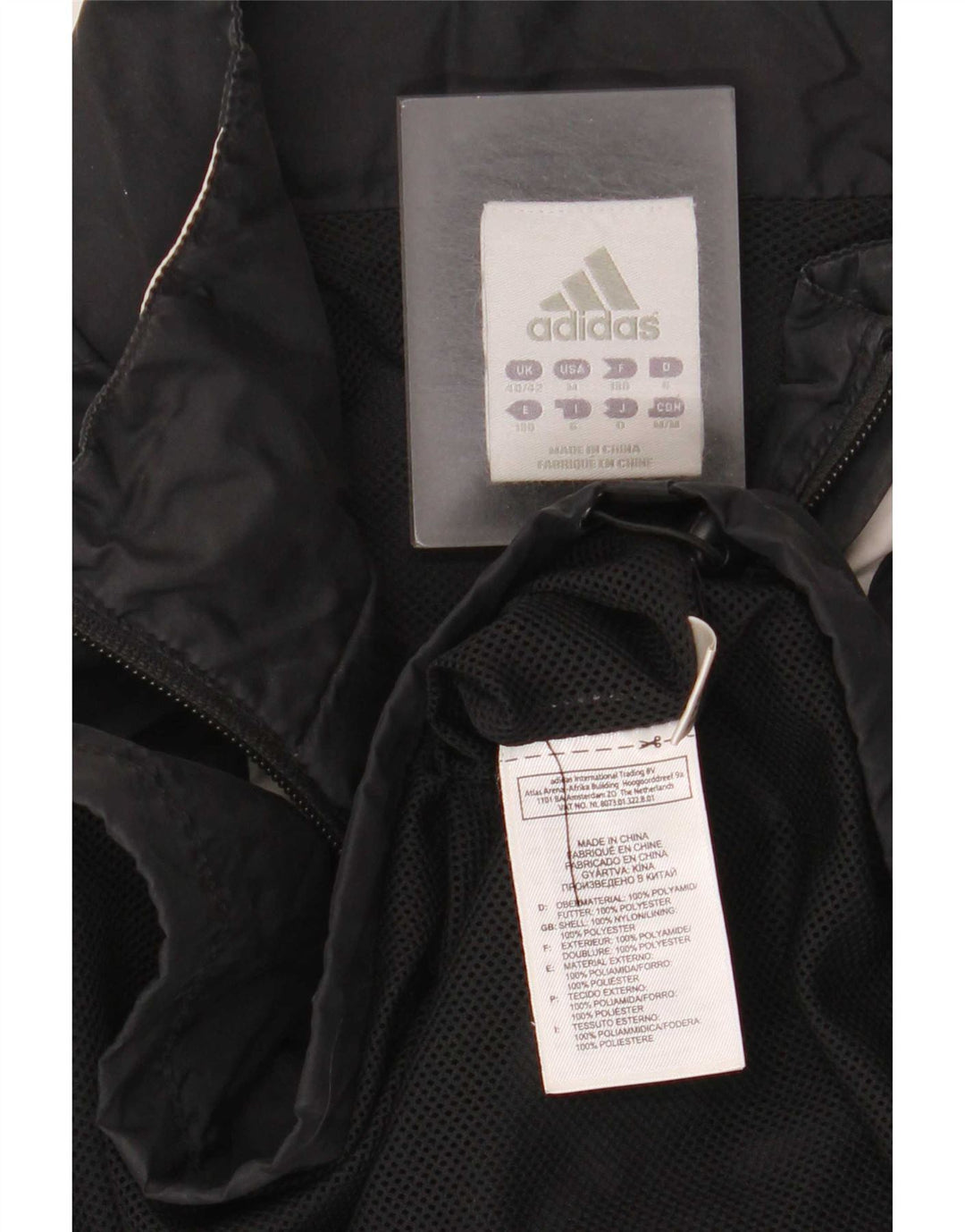Adidas Mens Pulôver Treino Top UK 40/42 Médio Preto Colourblock
