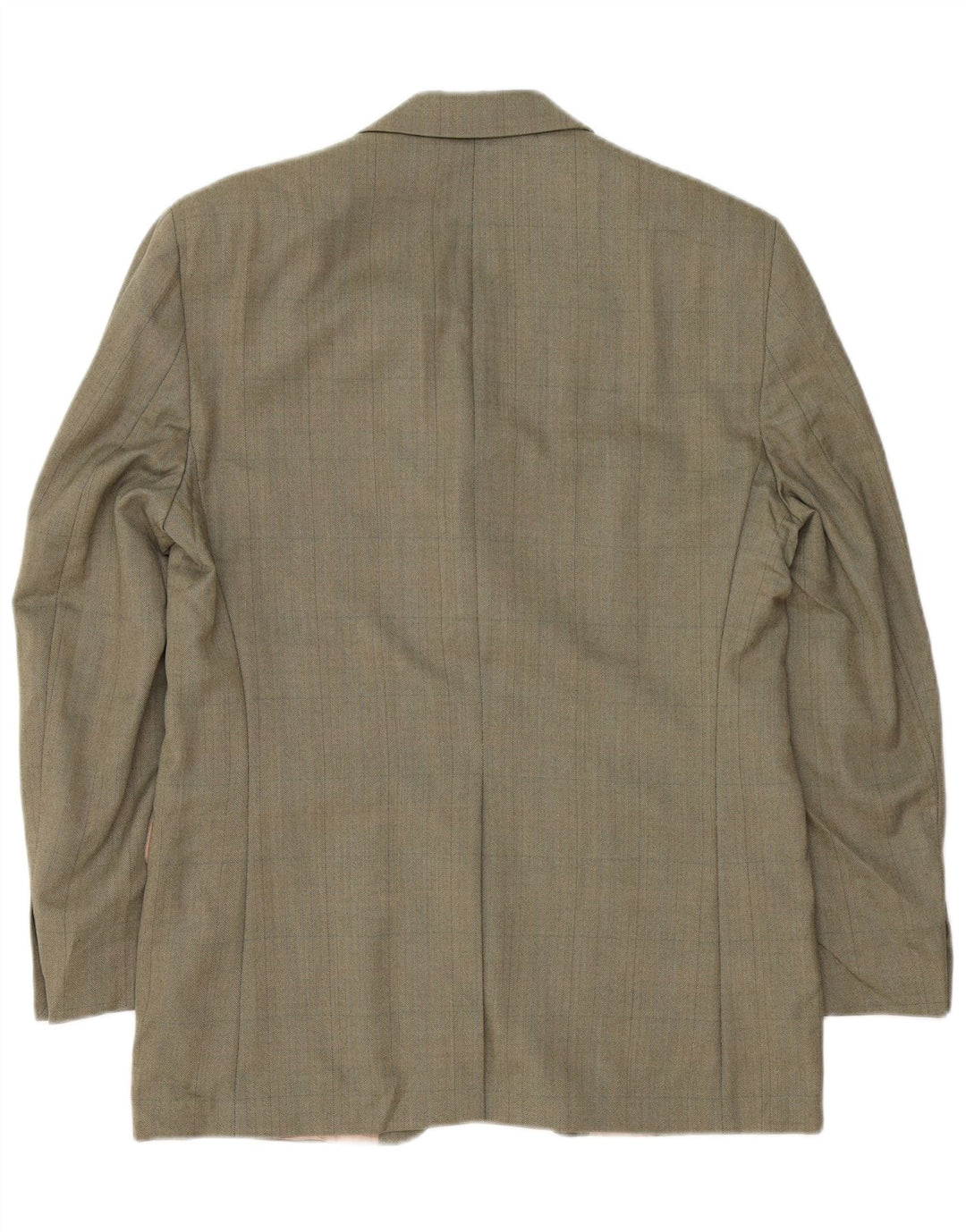 Jaqueta blazer masculina Izod com 3 botões Reino Unido 38 lã espinha de peixe verde médio