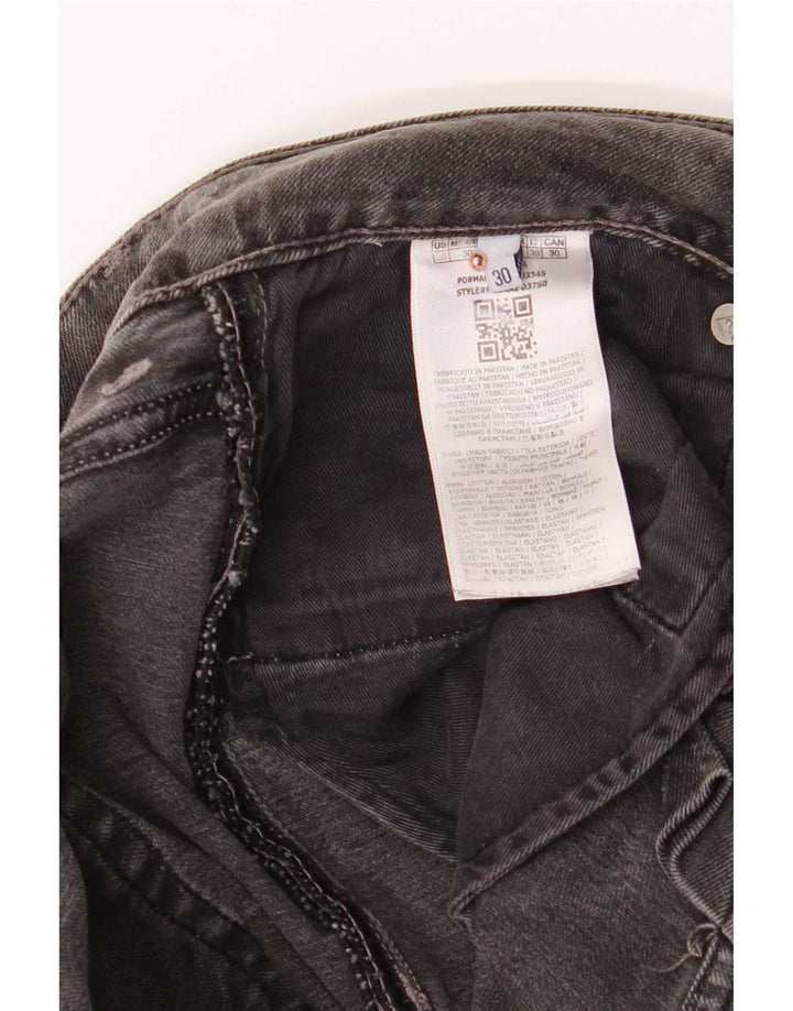Guess Mens Angels Slim Jeans W30 L32 Cinza Algodão