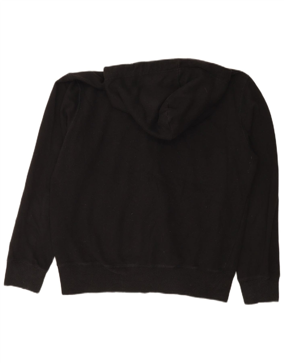 Suéter masculino com capuz e zíper FRENCH CONNECTION grande algodão preto