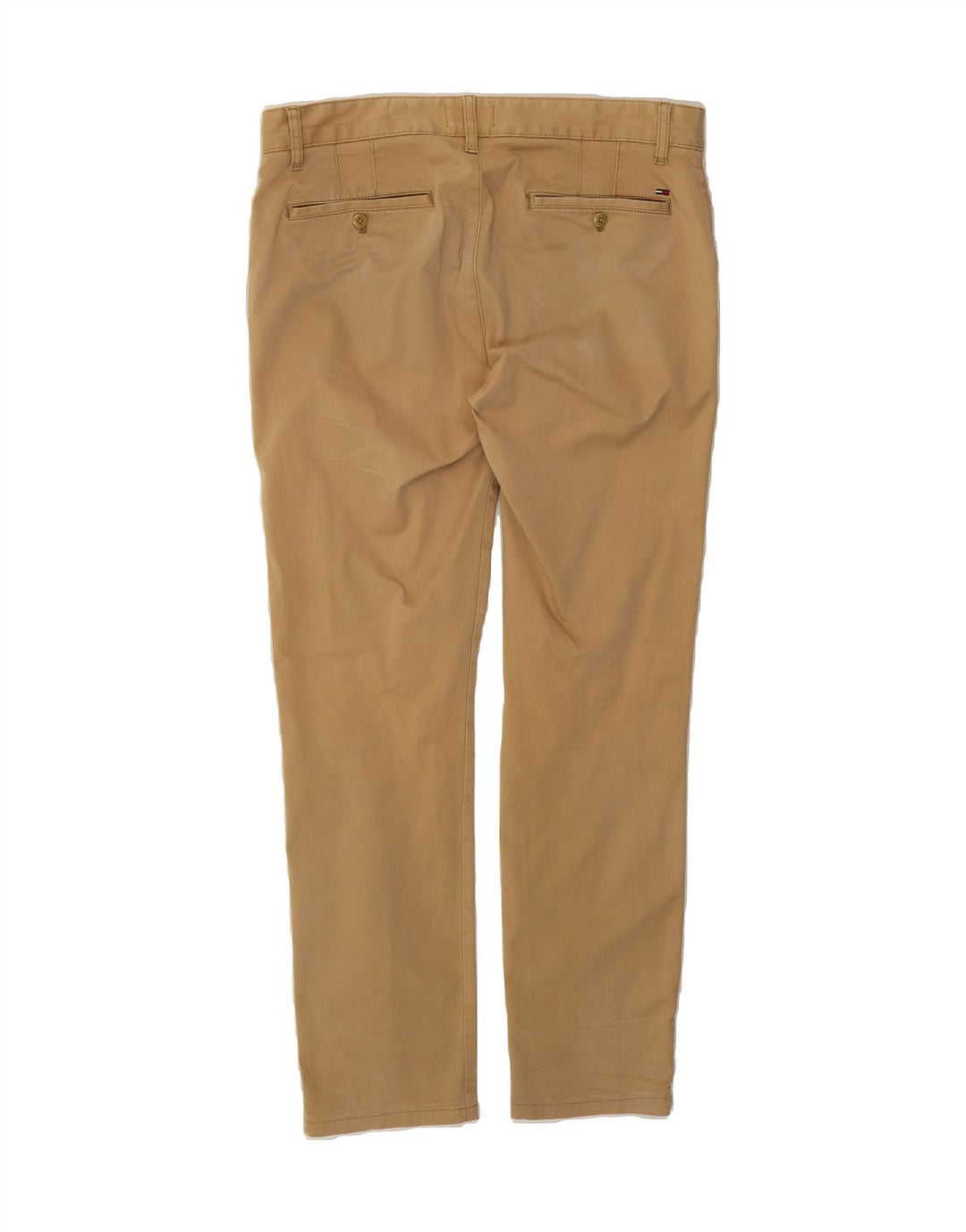 TOMMY HILFIGER Womens Slim Chino Trousers W33 L30 Beige Cotton Vintage Tommy Hilfiger and Second-Hand Tommy Hilfiger from Messina Hembry 