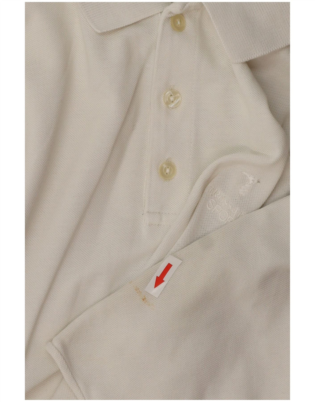 Camisa polo masculina TRUSSARDI XL algodão branco