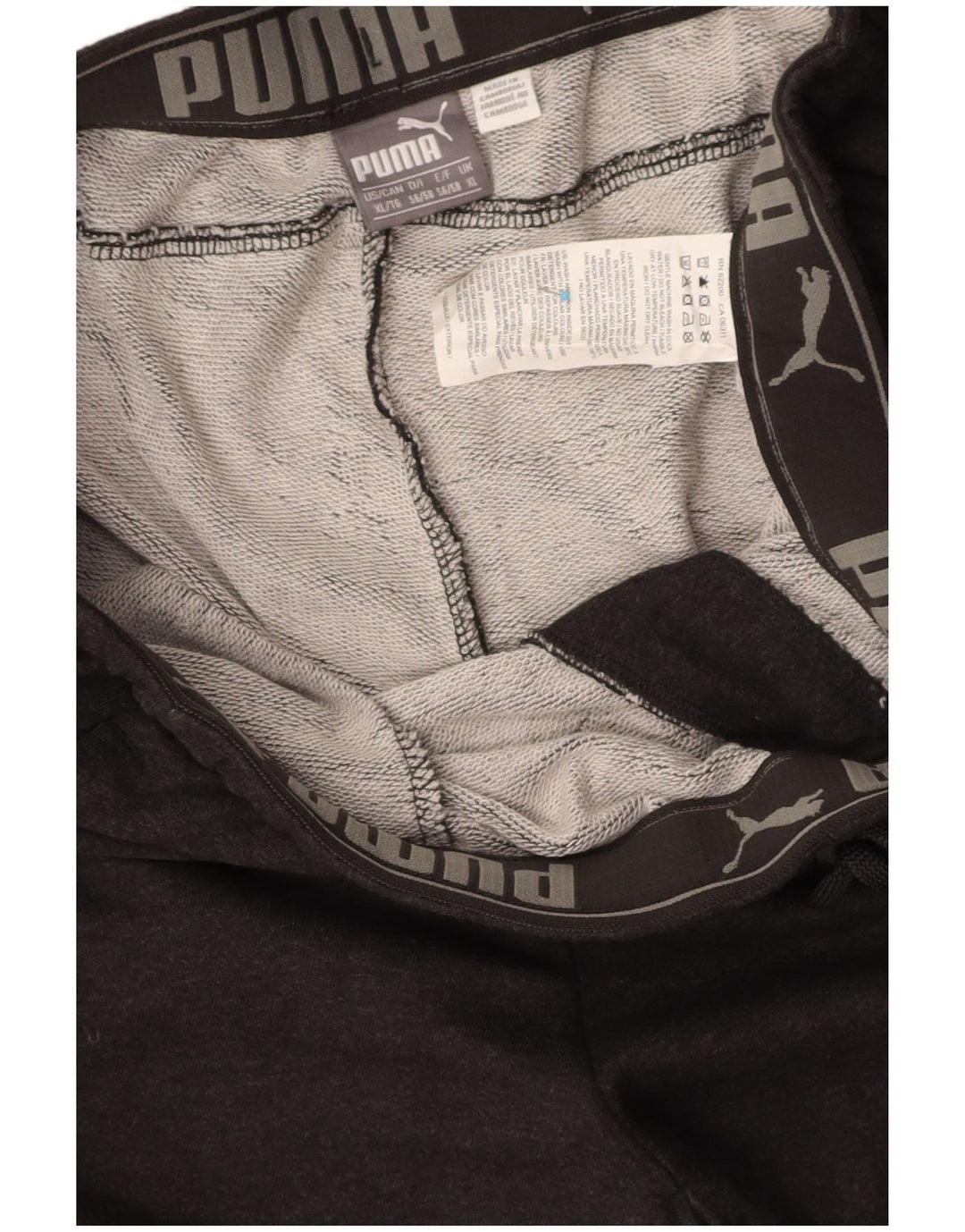 Calça de treino masculina PUMA Joggers XL cinza algodão