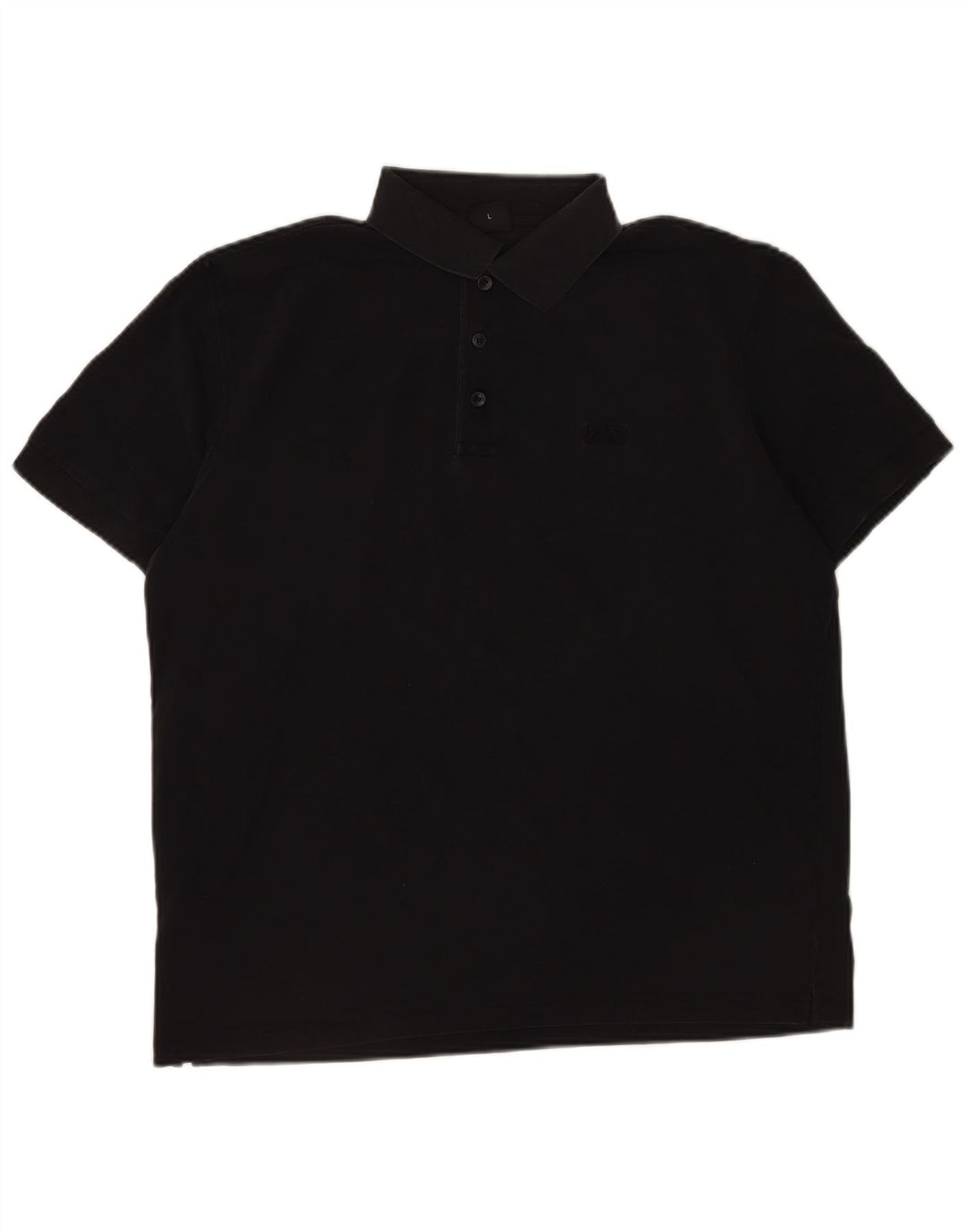 Camisa polo masculina Hugo Boss grande algodão preto