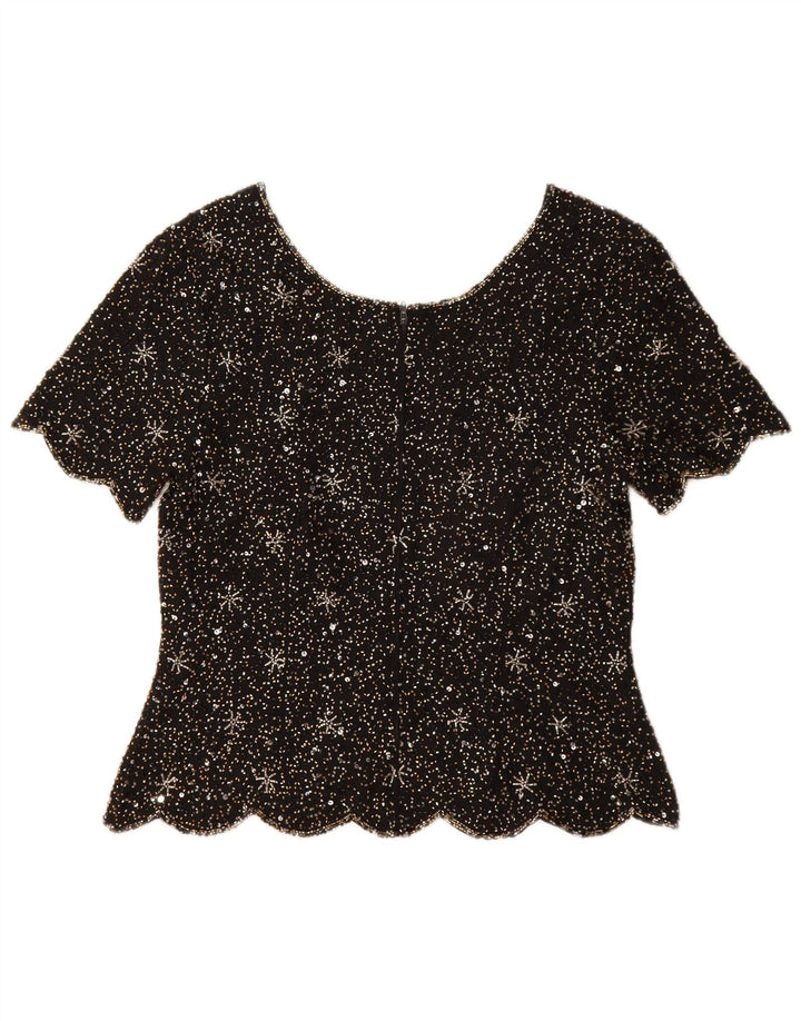 Blusa feminina Vittoria Verani Top IT 42 seda preta média