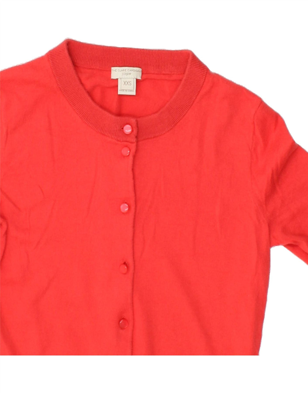 J. CREW Womens Cardigan Sweater UK 2 2XS Red Cotton Vintage J. Crew and Second-Hand J. Crew from Messina Hembry 