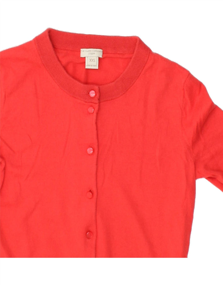 J. CREW Womens Cardigan Sweater UK 2 2XS Red Cotton Vintage J. Crew and Second-Hand J. Crew from Messina Hembry 
