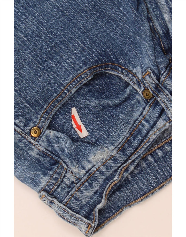 Calça jeans feminina Levi's 515 Bootcut US 8 médio W30 L34 azul algodão