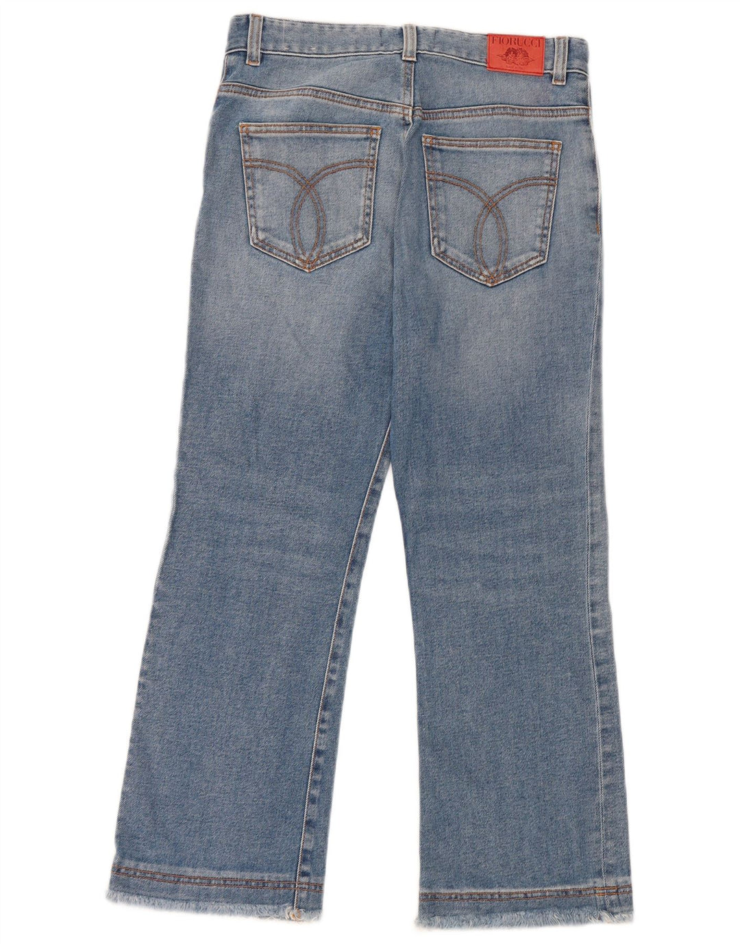 Jeans feminino Fiorucci crop bootcut W27 L24 algodão azul