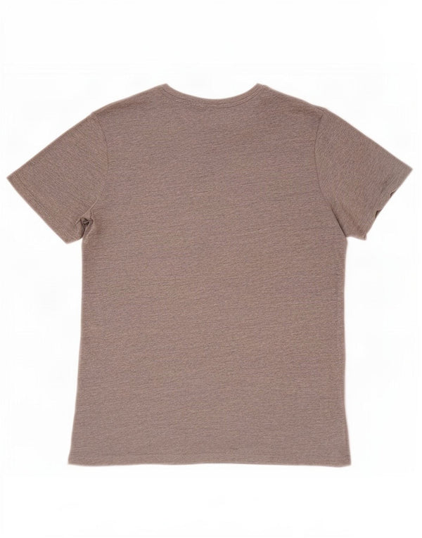 Camiseta gráfica masculina Jack & Jones grande algodão cinza