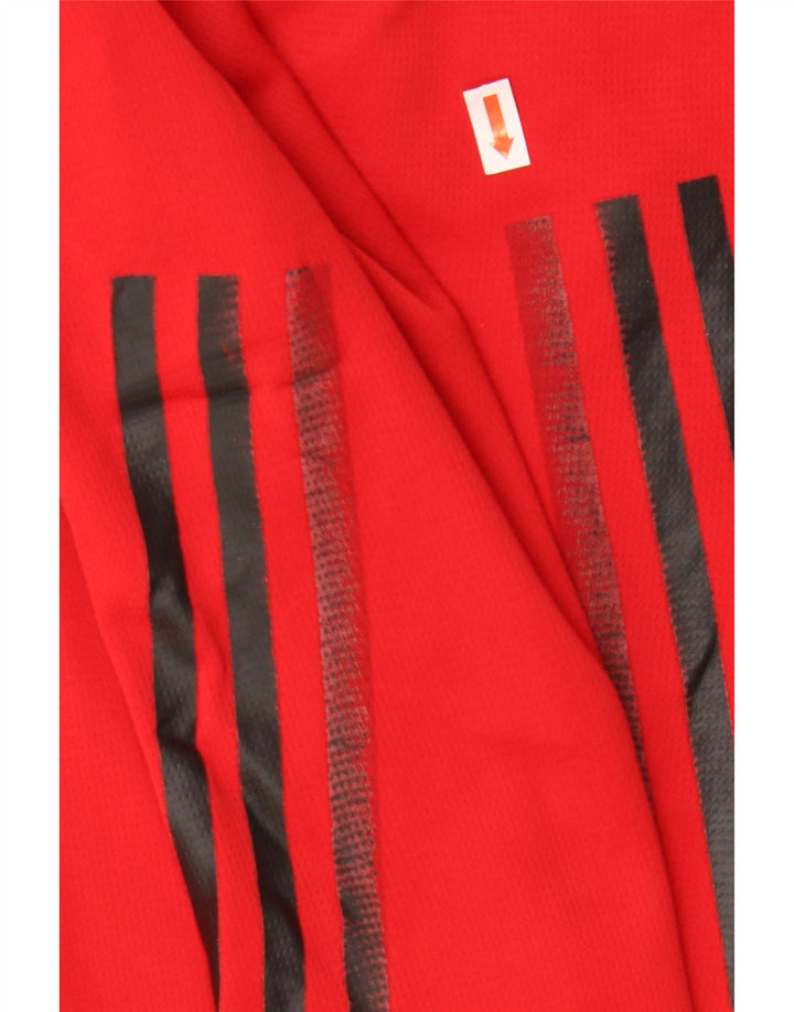 Adidas Mens Aeroready Sport Shorts Grande Poliéster Vermelho