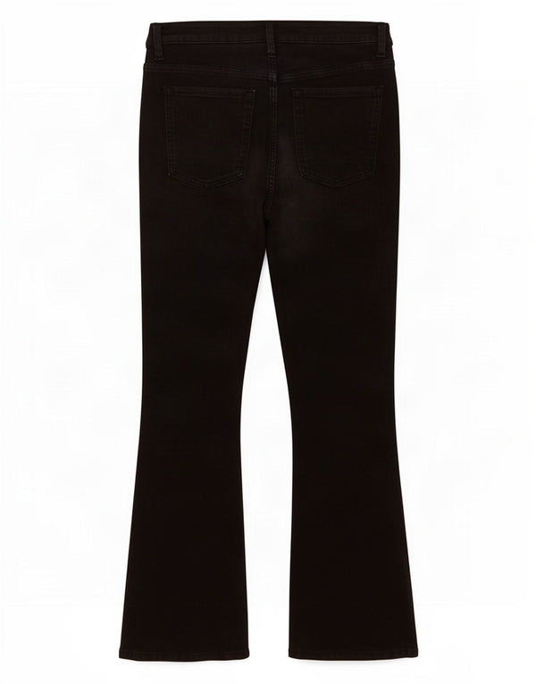 Marks & Spencer Feminino The Eva Bootcut Jeans Reino Unido 12 Médio W30 L29 Preto