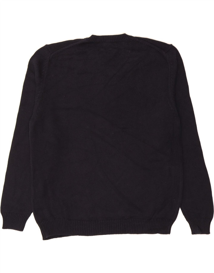 EDDIE BAUER Mens Tall V-Neck Jumper Sweater XL Navy Blue Cotton Vintage Eddie Bauer and Second-Hand Eddie Bauer from Messina Hembry 