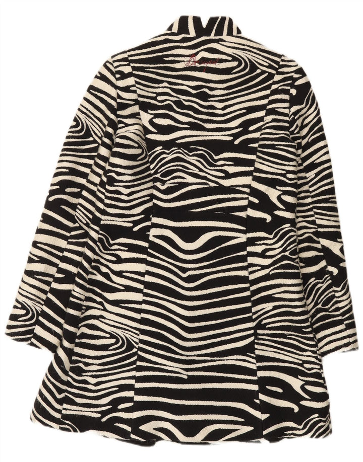 Sobretudo feminino Desigual EU 42 grande preto estampa animal