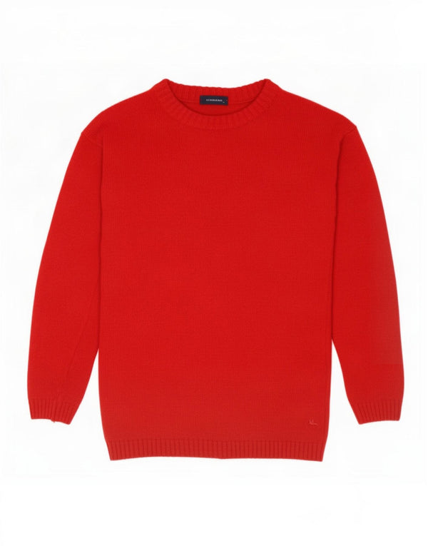 Suéter Burberry Boys com gola canoa 13-14 anos vermelho