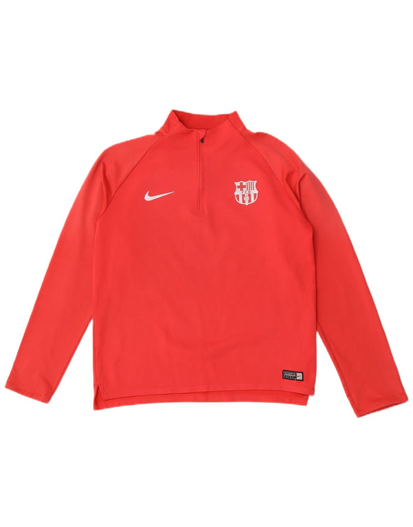 Nike Boys Barcelona Pullover Treino Top 13-14 Anos XL Vermelho Colorblock