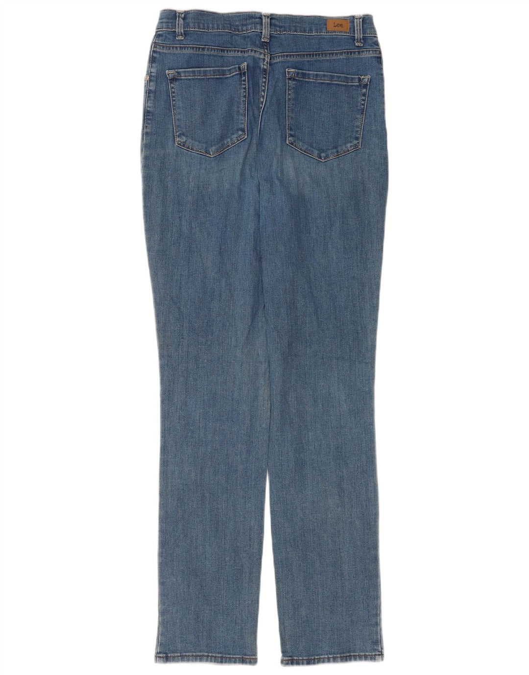 Lee Womens Classic Fit Straight Jeans US 8 Médio W28 L32 Azul Algodão