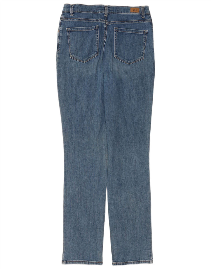 Lee Womens Classic Fit Straight Jeans US 8 Médio W28 L32 Azul Algodão