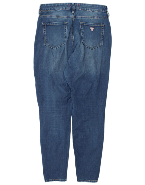 Guess Jeans skinny feminino de cintura alta W30 L29 azul
